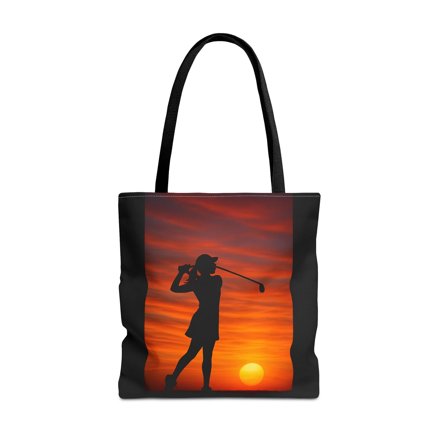 Sunset Golf Gal Tote Bag