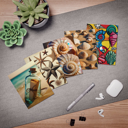 beach treasures Greeting Cards (5-Pack)