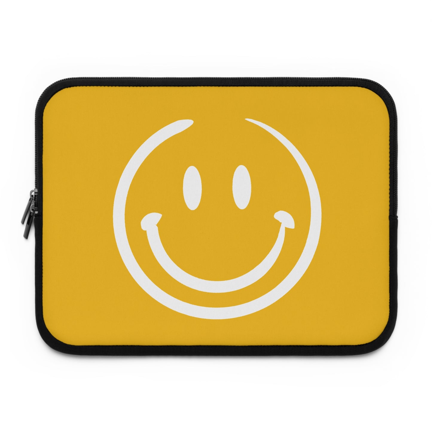yellow with white smiley face Laptop Sleeve