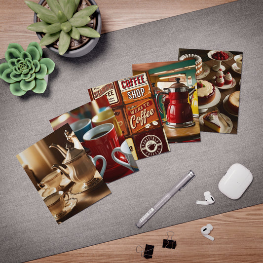 coffee and tea Greeting Cards (5-Pack)