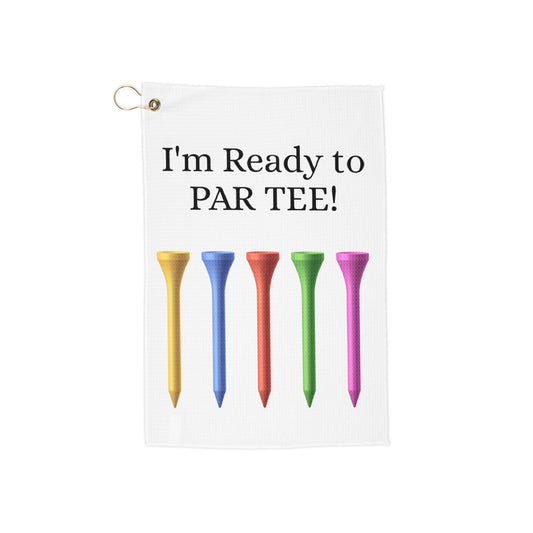 ready to par tee Golf Towel
