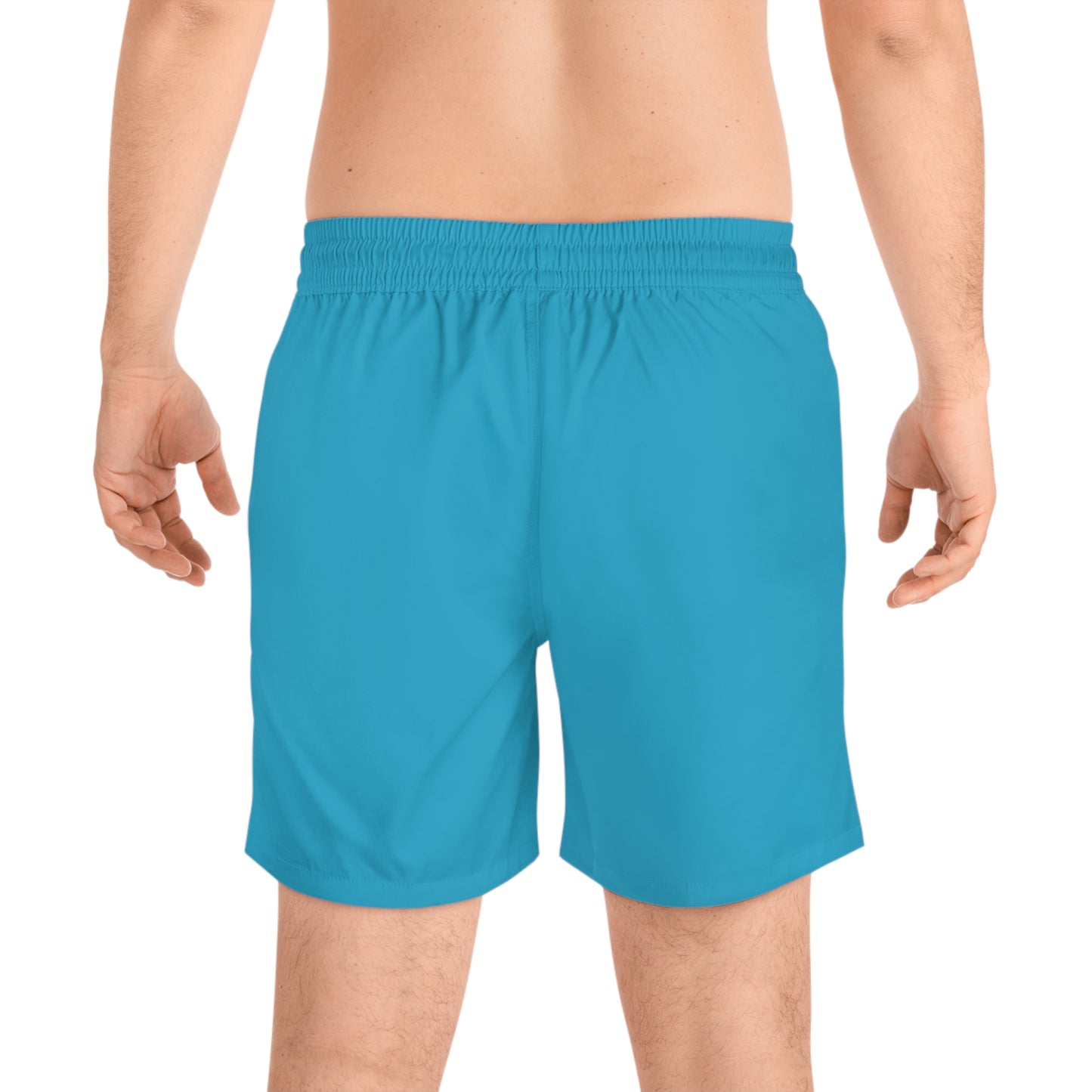 turquiose I just can't Men's Mid-Length Swim Shorts