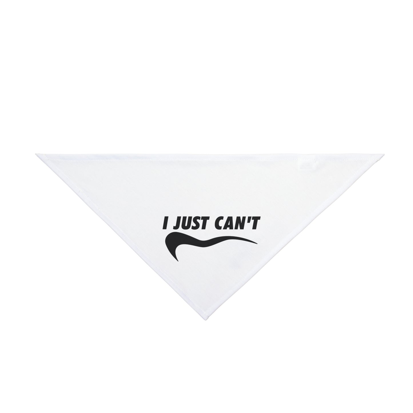 White I just can't Pet Bandana