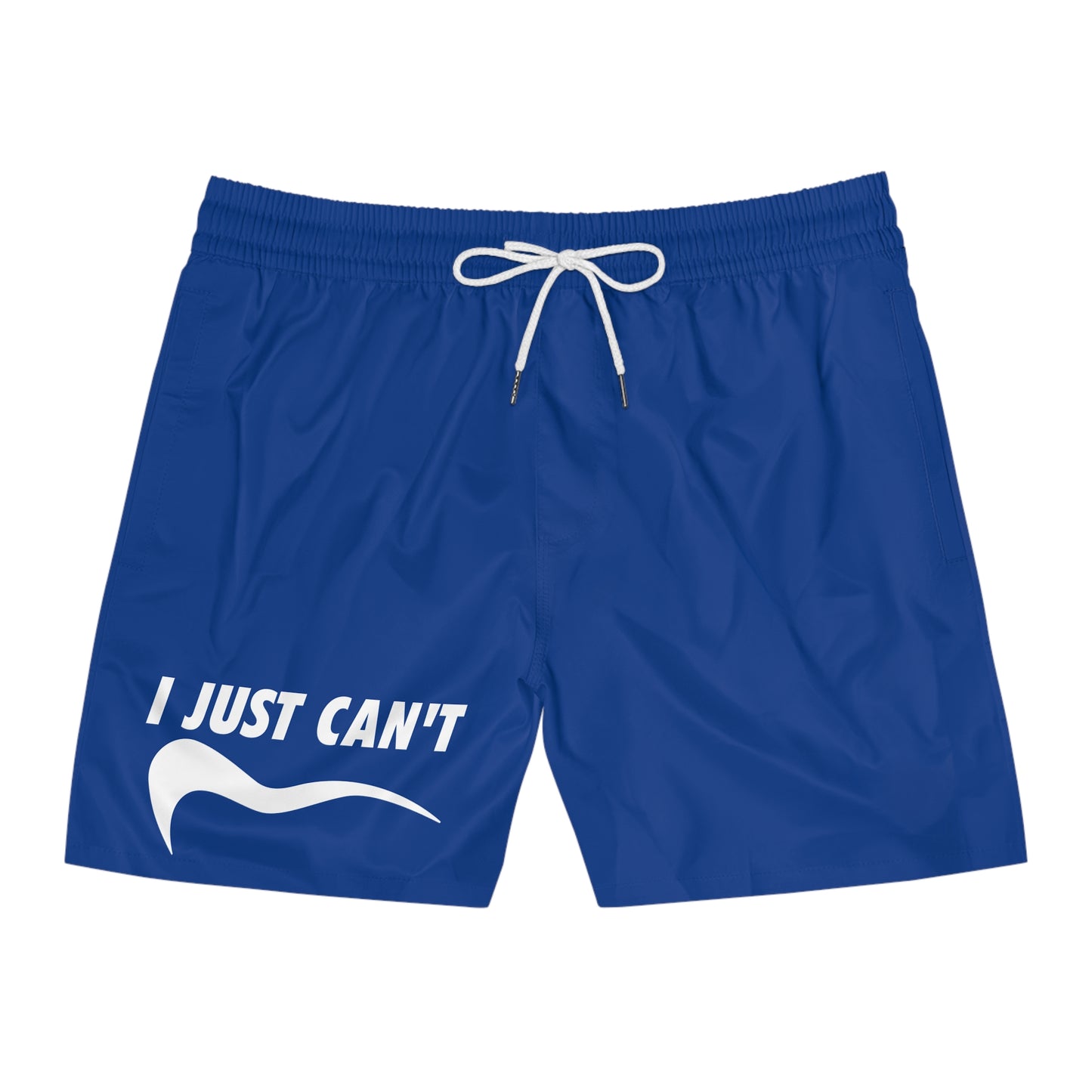 navy I just can't Men's Mid-Length Swim Shorts