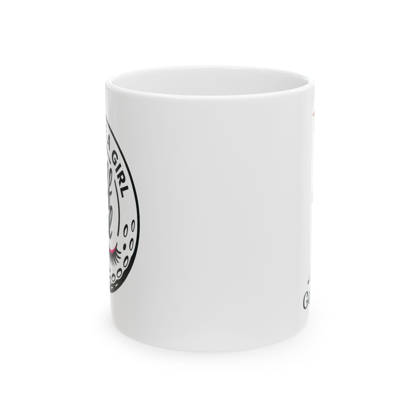 Golf Gal Ceramic Coffee Mug Ruby