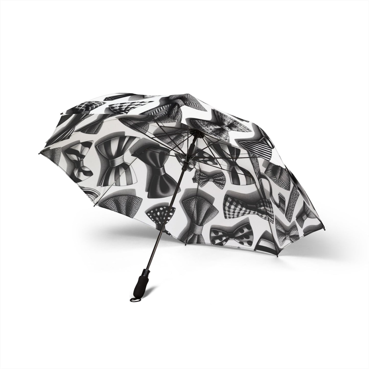 Bow Ties Umbrella - Semi-Automatic Foldable Design