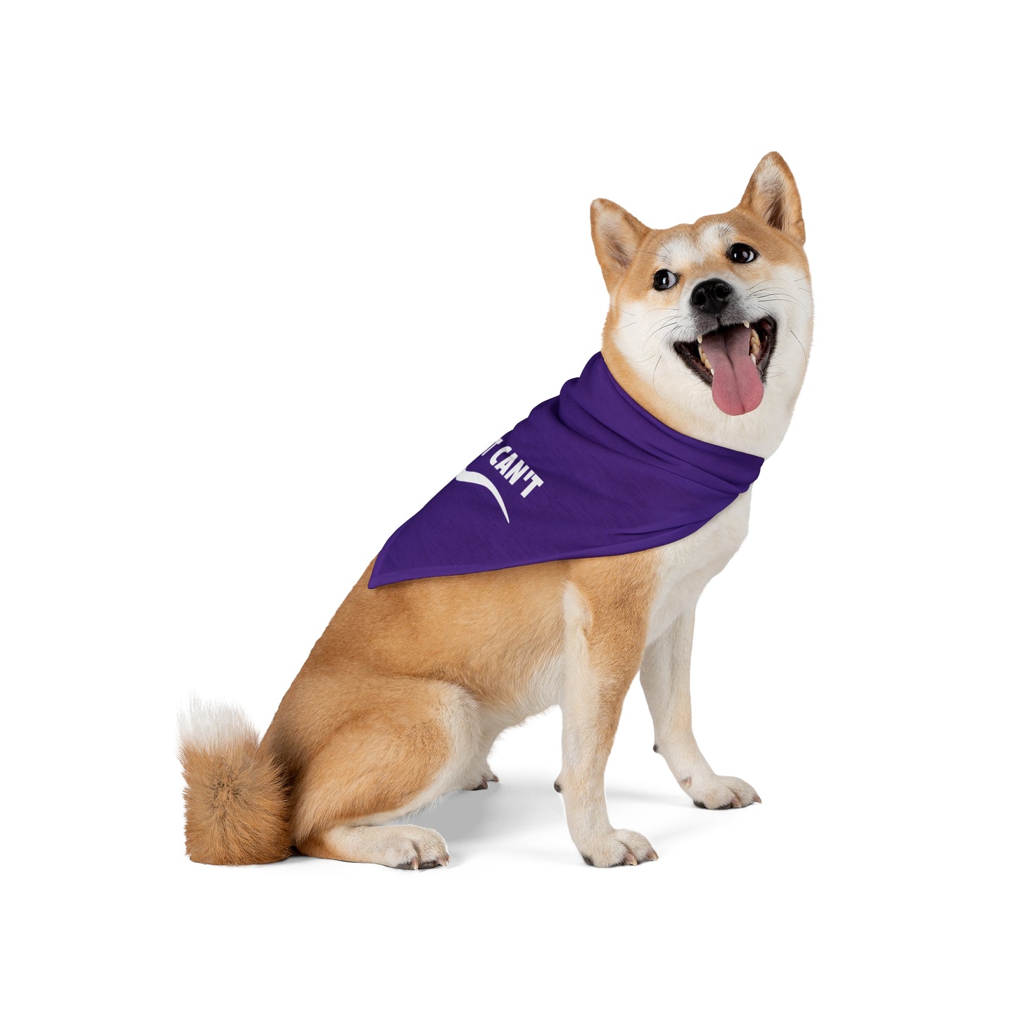 purple I just can't Pet Bandana