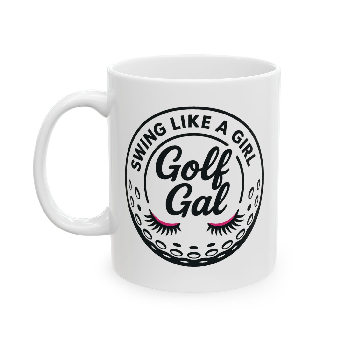Golf Gal Ceramic Coffee Mug Poppy