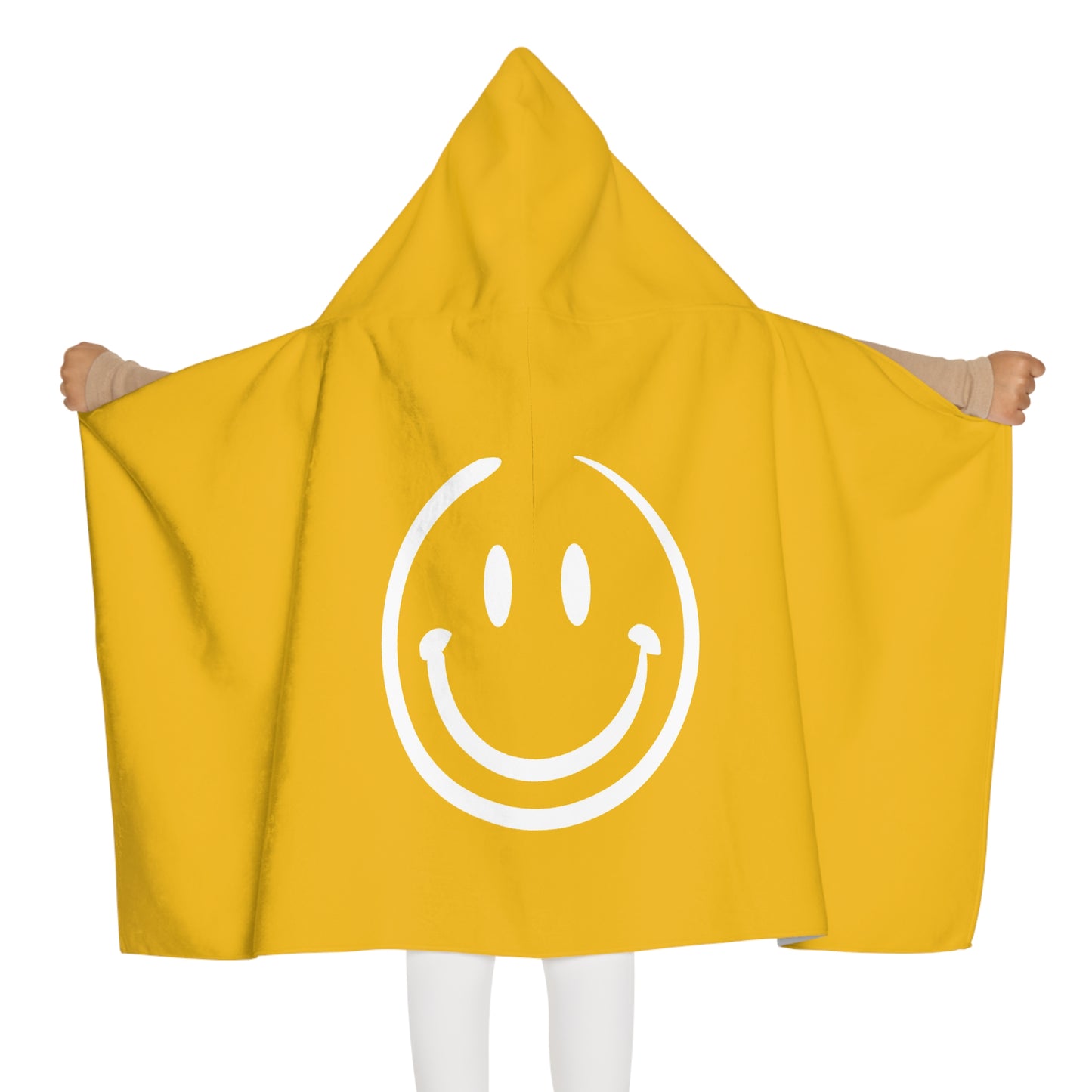 Yellow Smiley Face Kids Hooded Towel/ Beach Cover-Up