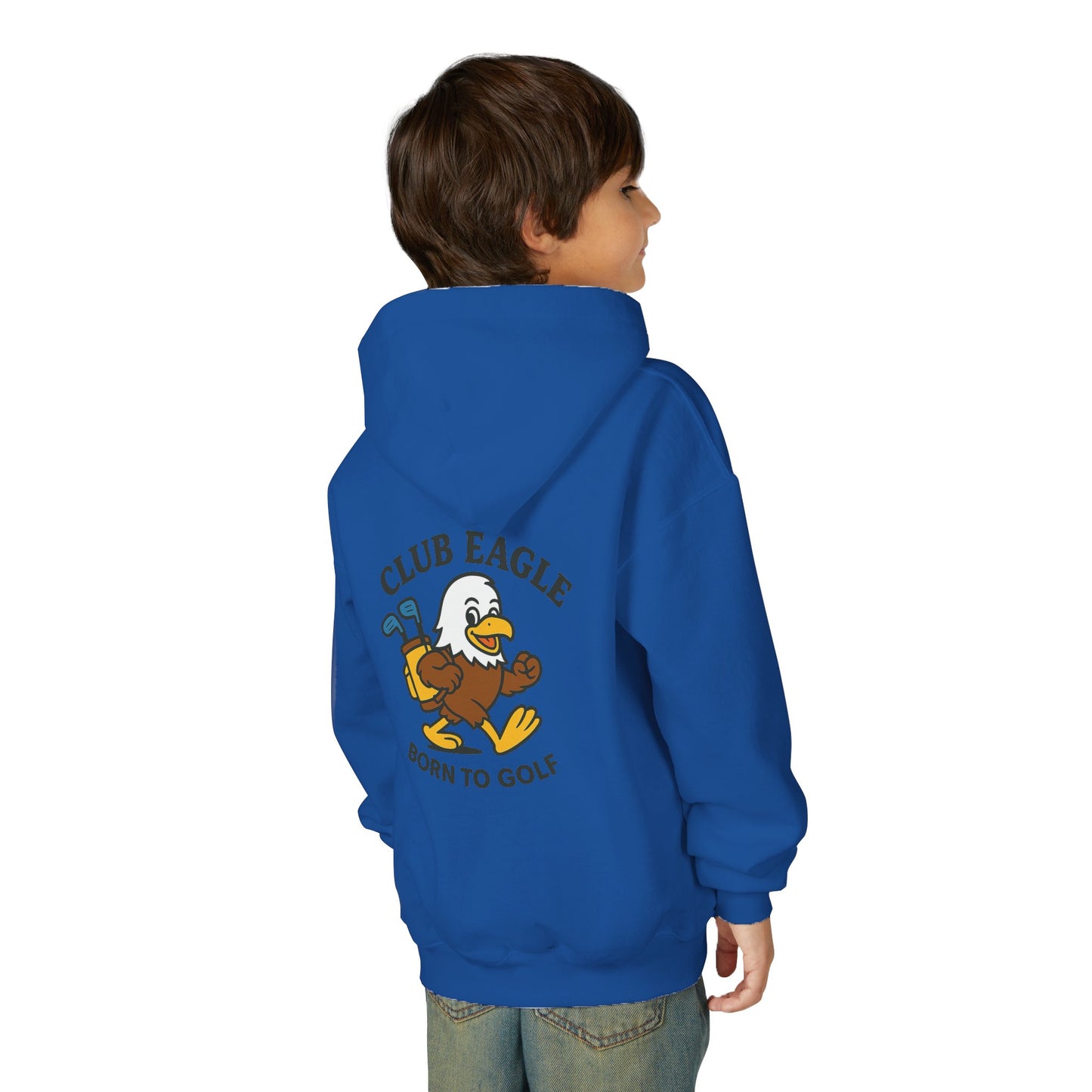 Club Eagle Born To Golf Youth Hoodie