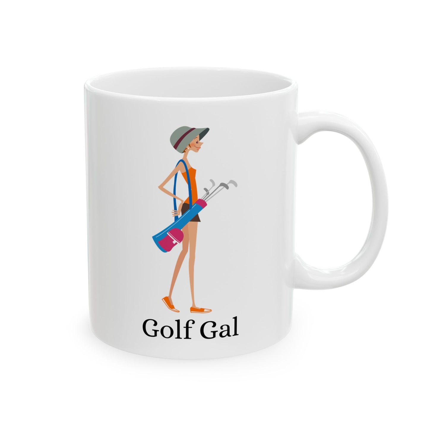 Golf Gal Ceramic Coffee Mug Poppy