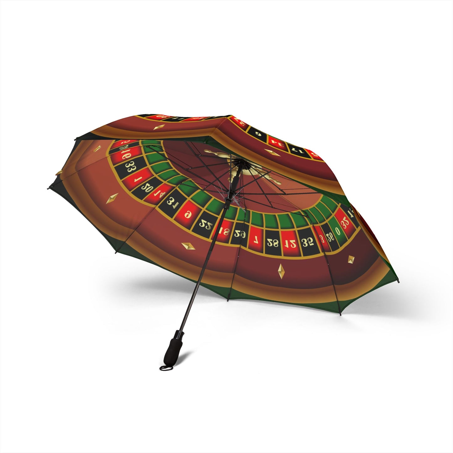 Roulette wheel Umbrella - Semi-Automatic Foldable Design