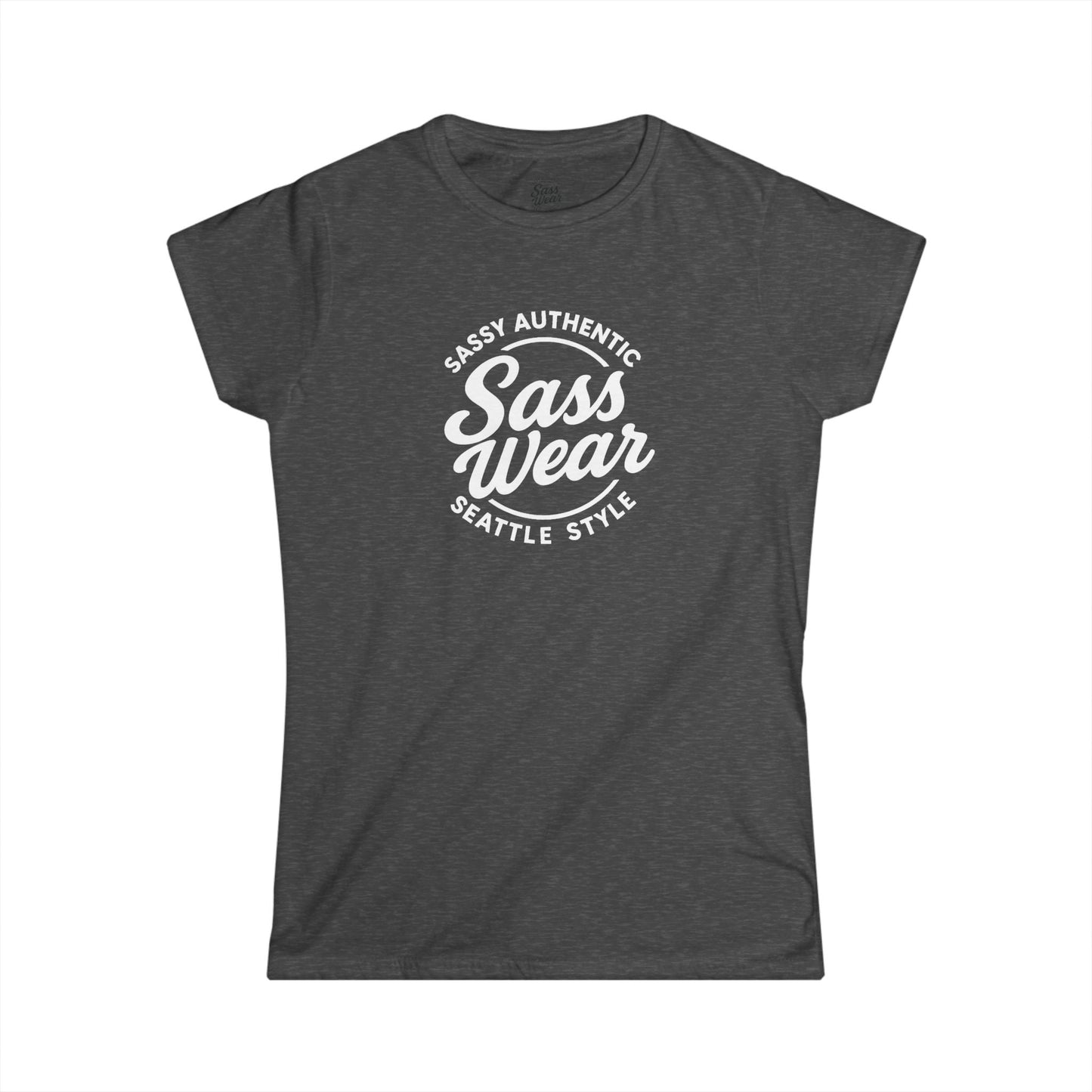 Sass Wear Women's Softstyle white logo