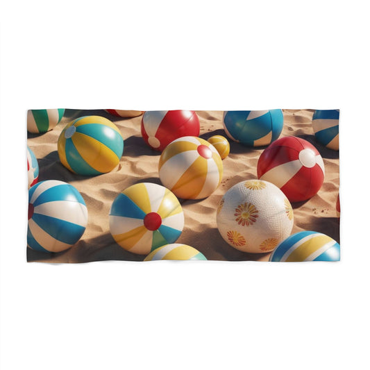 vintage beach balls Beach Towel