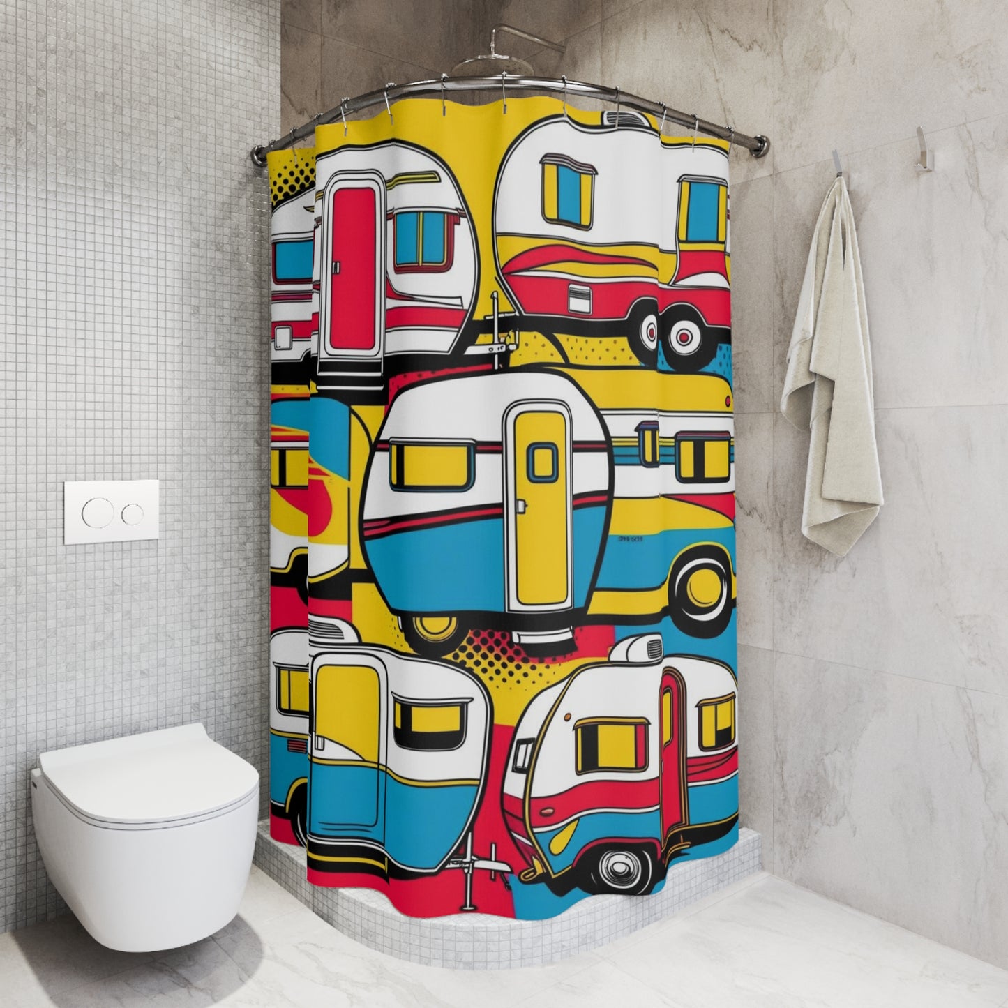 retro campers Shower Curtains