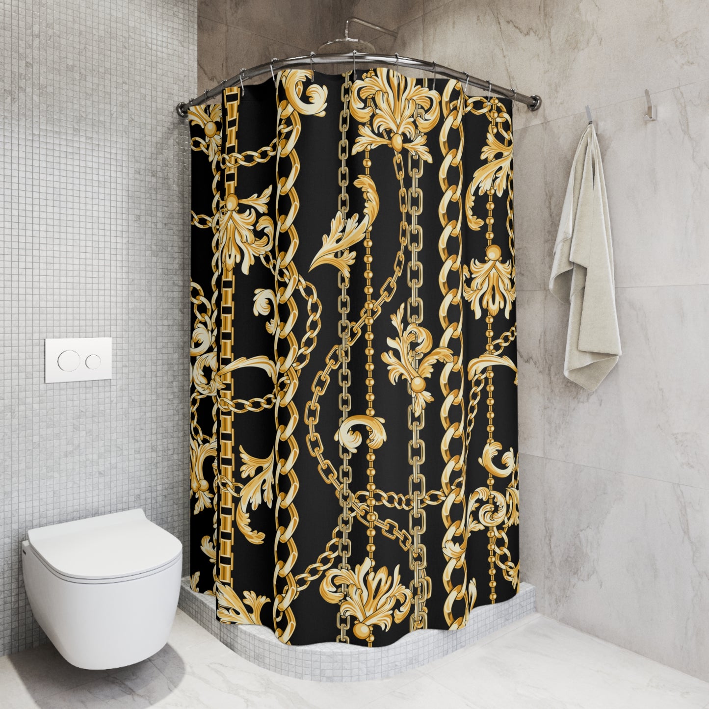 antique baroque Shower Curtains