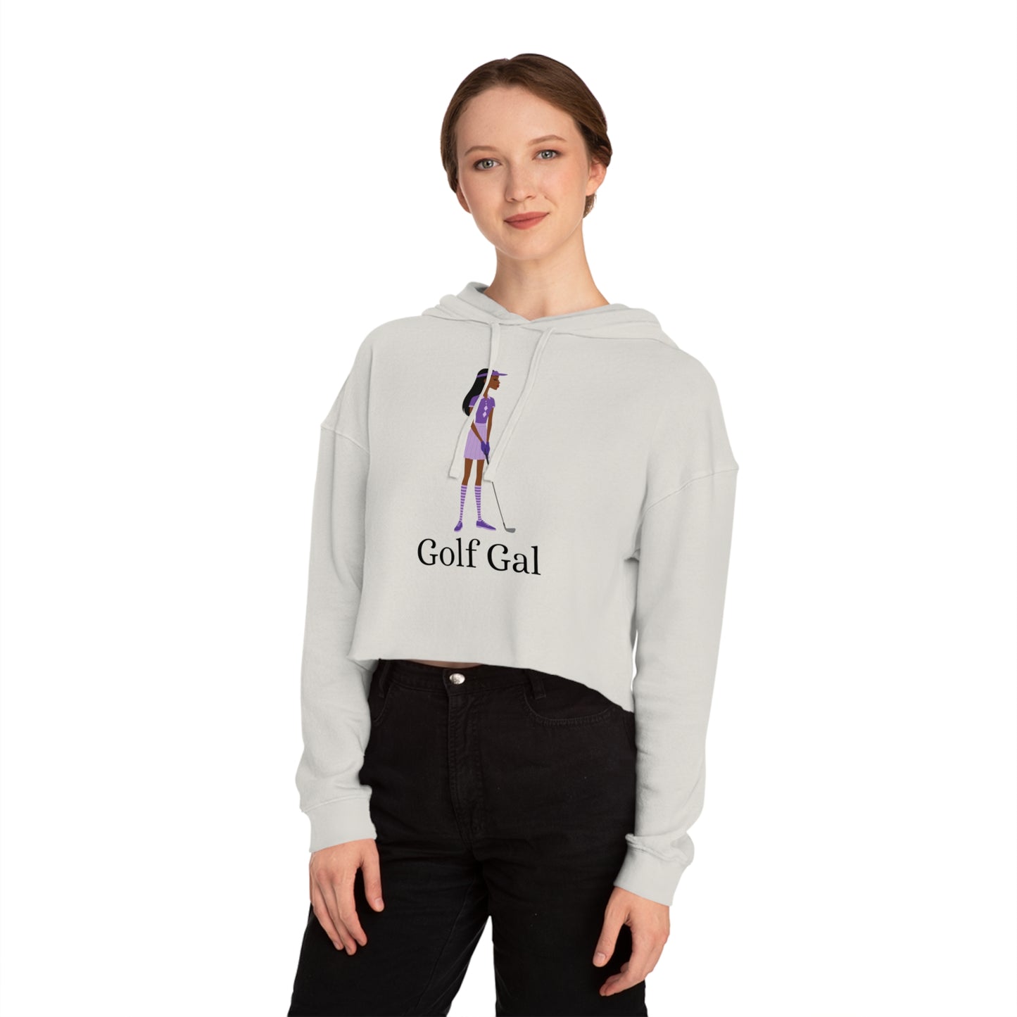 Golf Gal Women's Cropped Sweatshirt Violet
