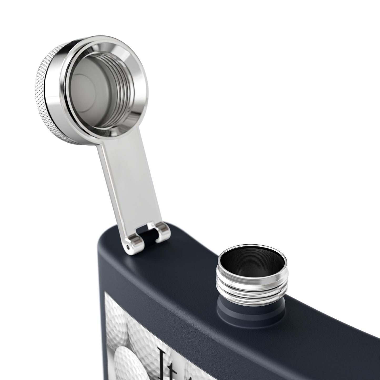 A Lot of Balls Sleek Stainless Steel Flask
