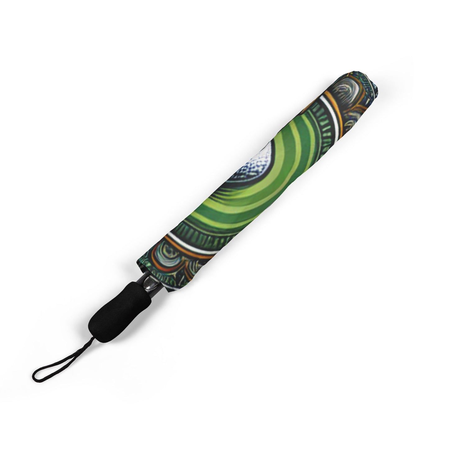 golf mandala Umbrella - Semi-Automatic Foldable Design