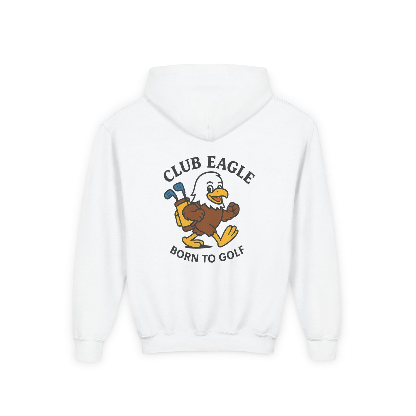 Club Eagle Born To Golf Youth Hoodie