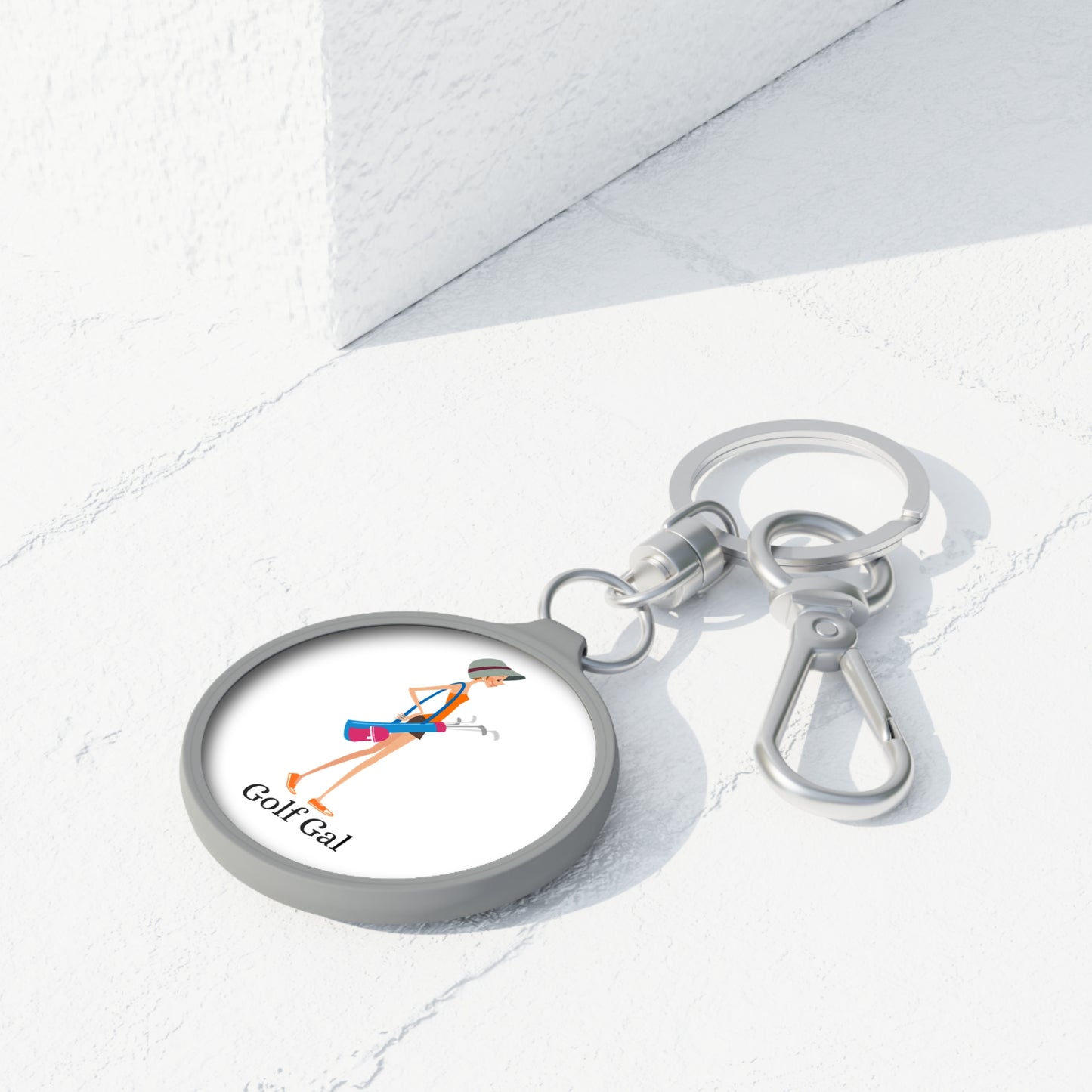 Golf Gal Keyring Tag Poppy