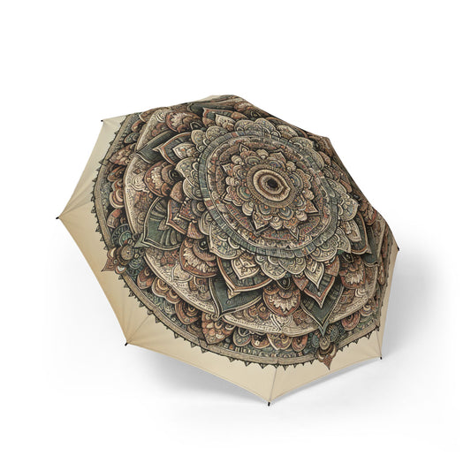 antique mandala Umbrella - Semi-Automatic Foldable Design