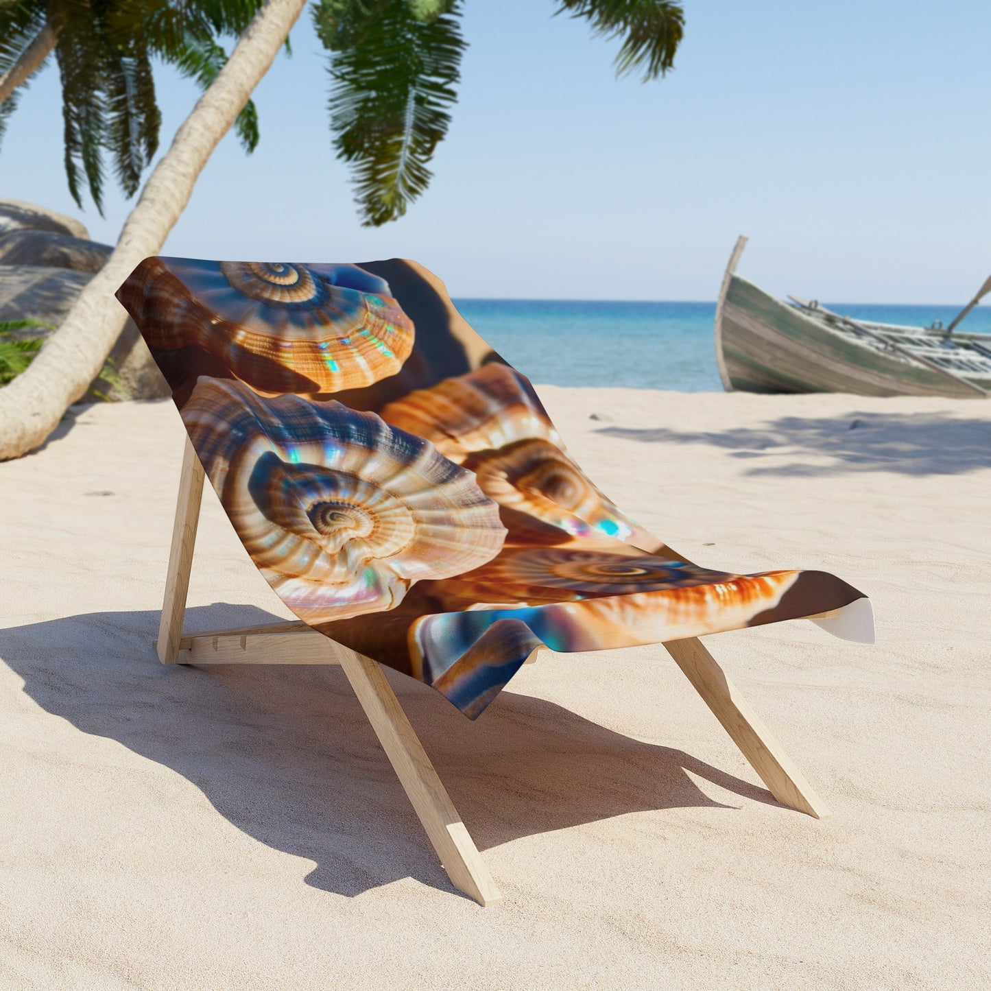 close up seashells Beach Towel