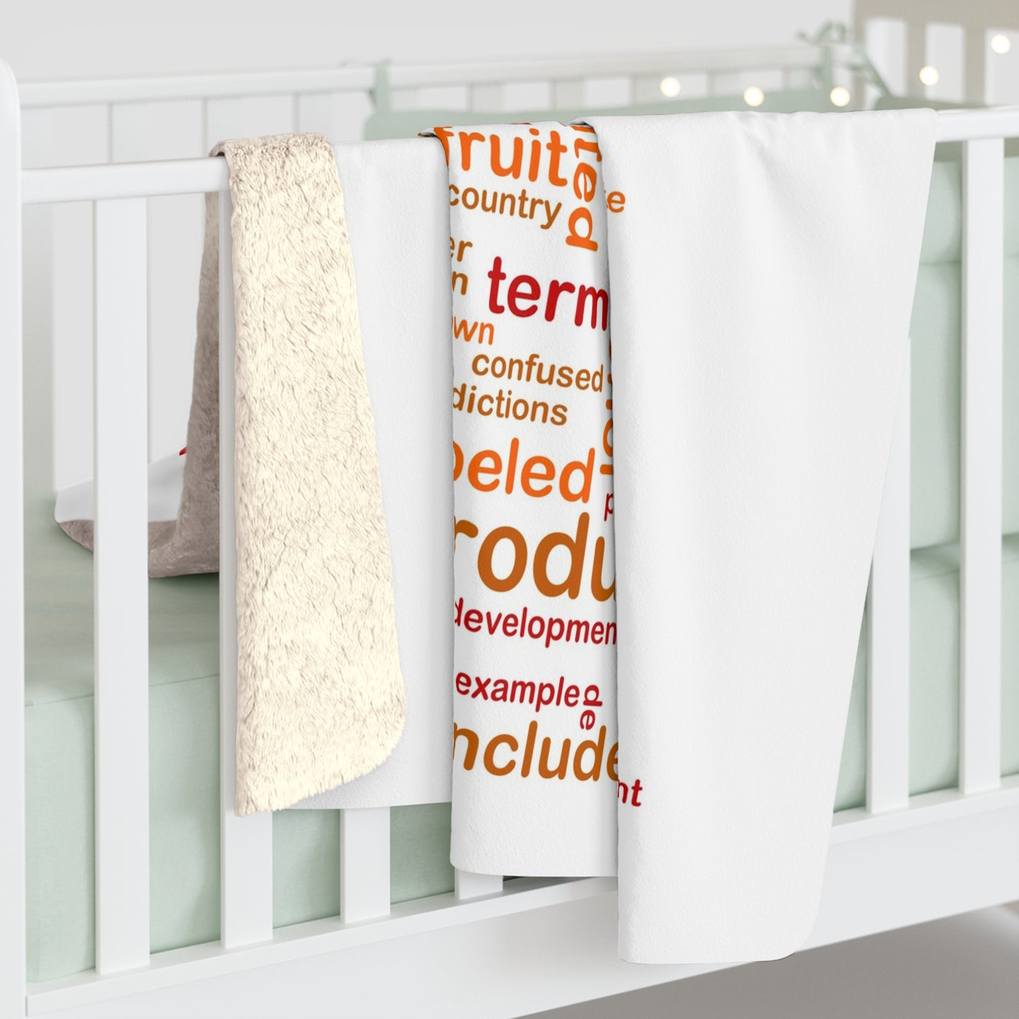 Wine Words Sherpa Fleece Blanket