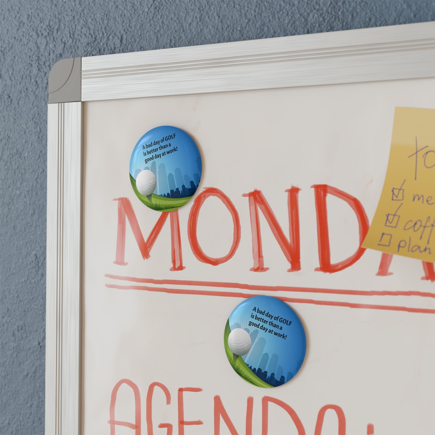 Bad Day of Golf Button Magnet