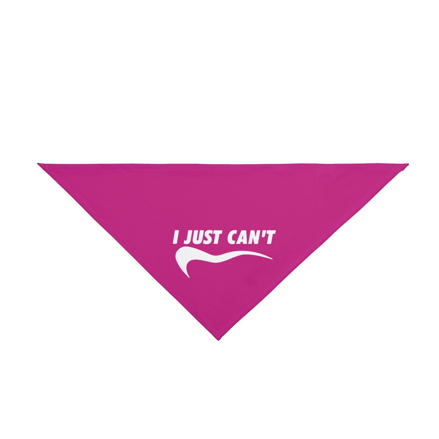Fushia I just can't Pet Bandana