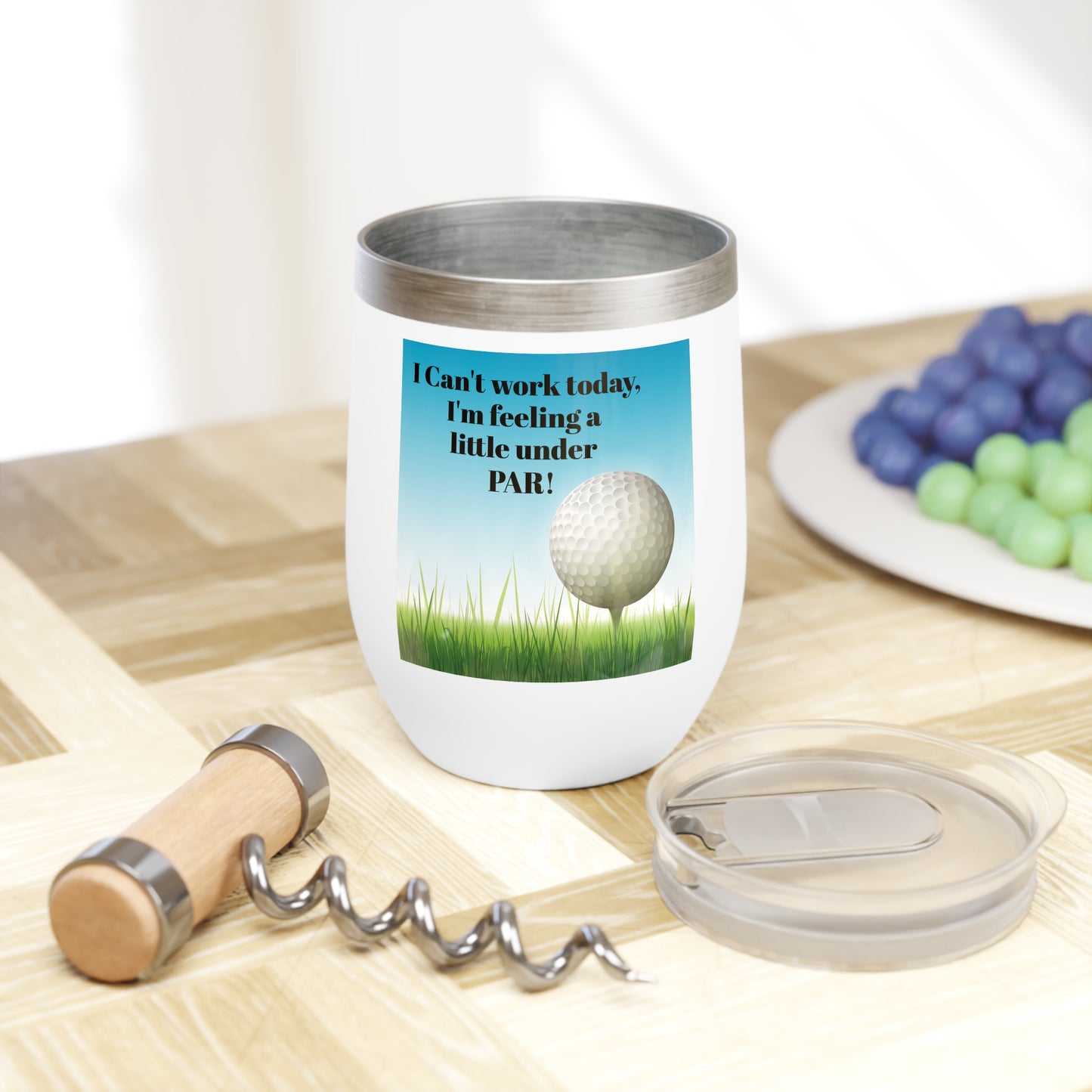 feeling under par Wine Tumbler