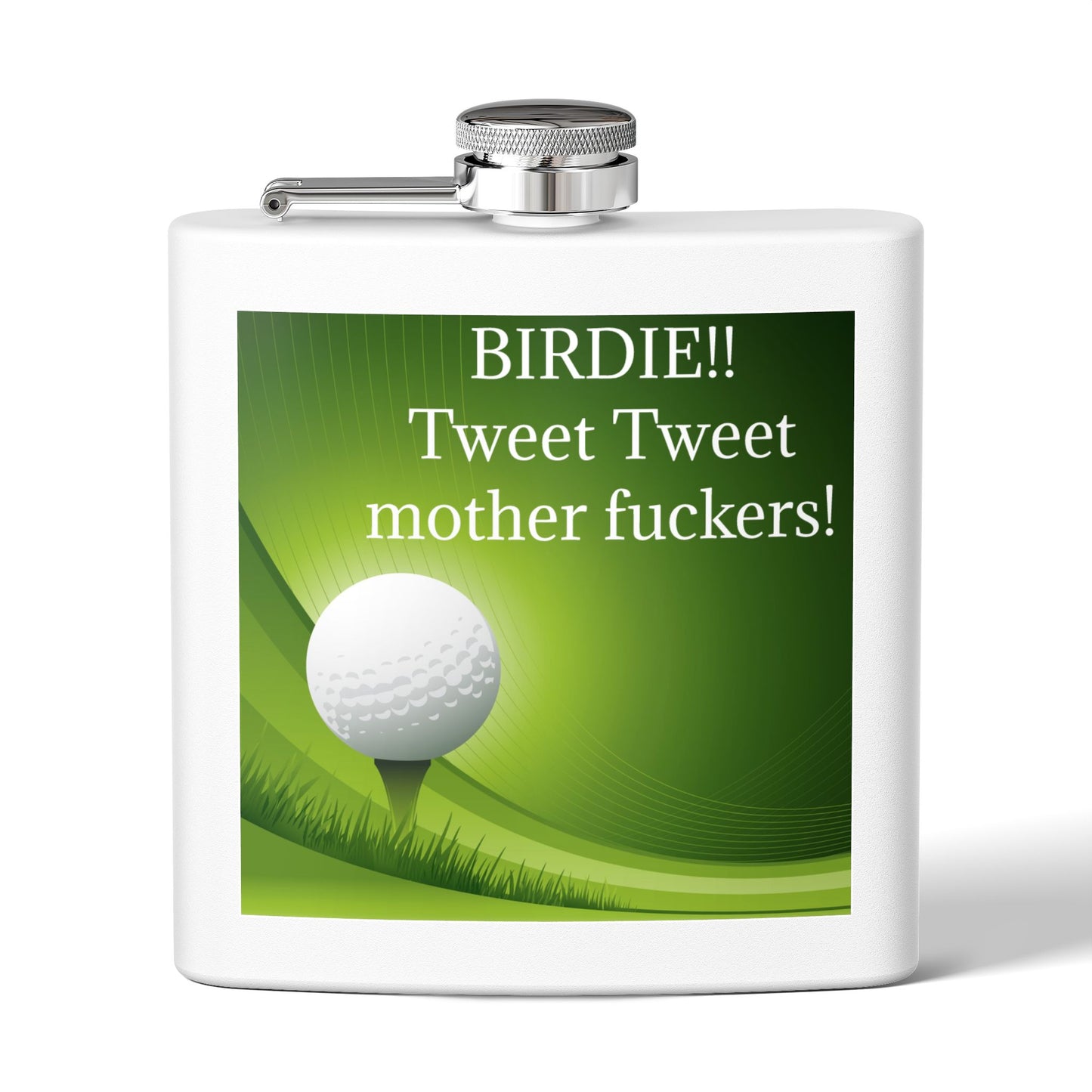 Birdie Tweet Tweet Sleek Stainless Steel Flask