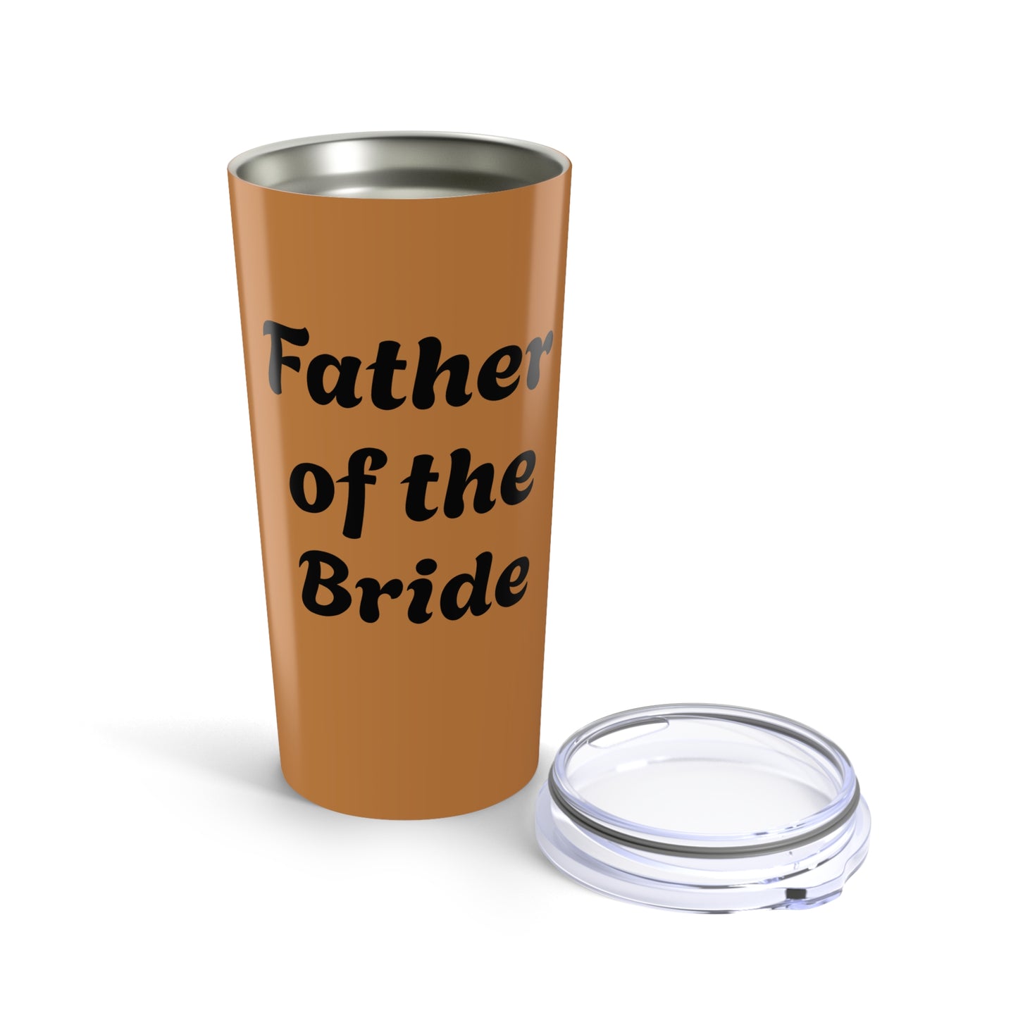 brown Father of the bride Tumbler 20oz