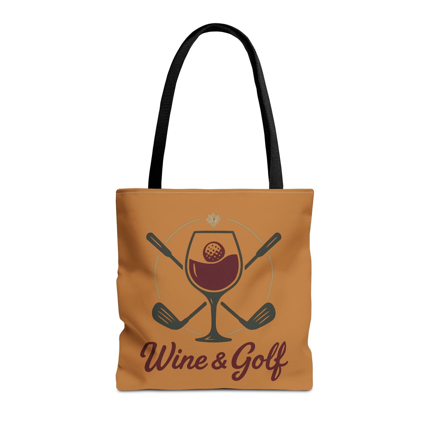 Wine and Golf Tote Bag
