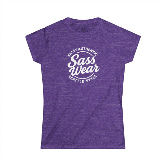 Sass Wear Women's Softstyle white logo