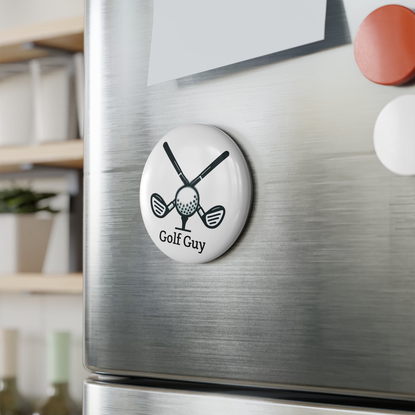 Golf Guy Button Magnet