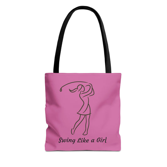 Swing Like A Girl Tote Bag