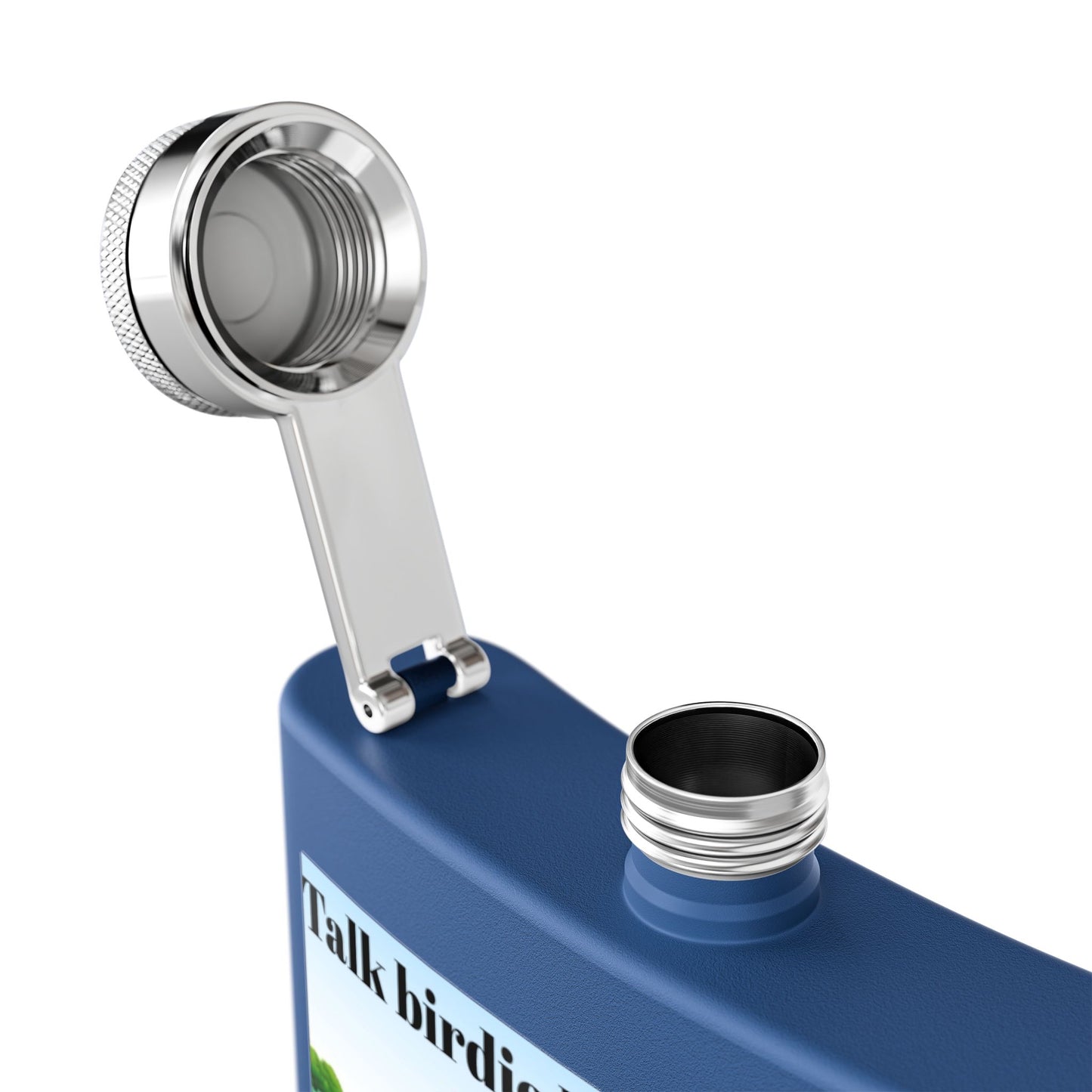 Talk Birdie to Me Sleek Stainless Steel Flask