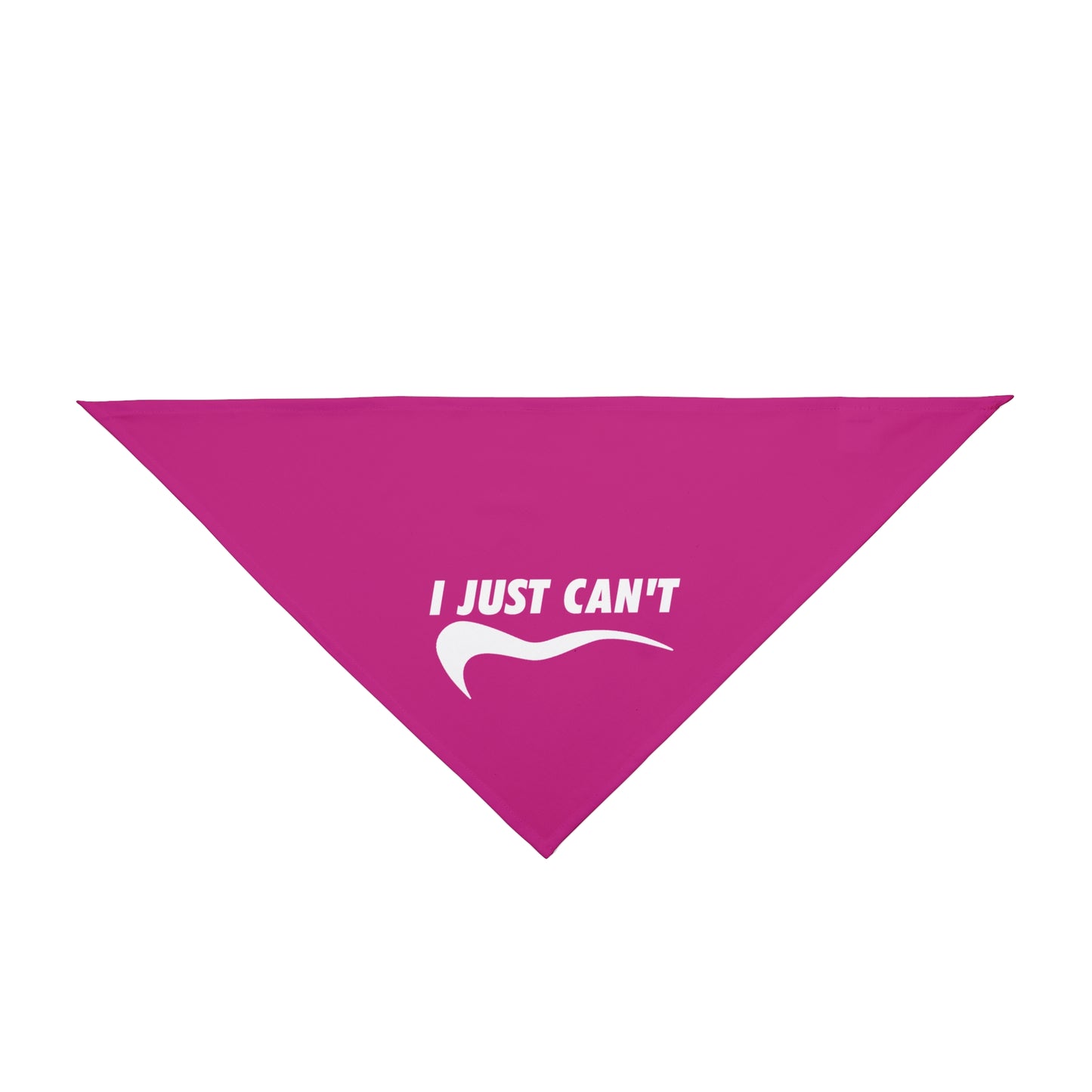 Fushia I just can't Pet Bandana
