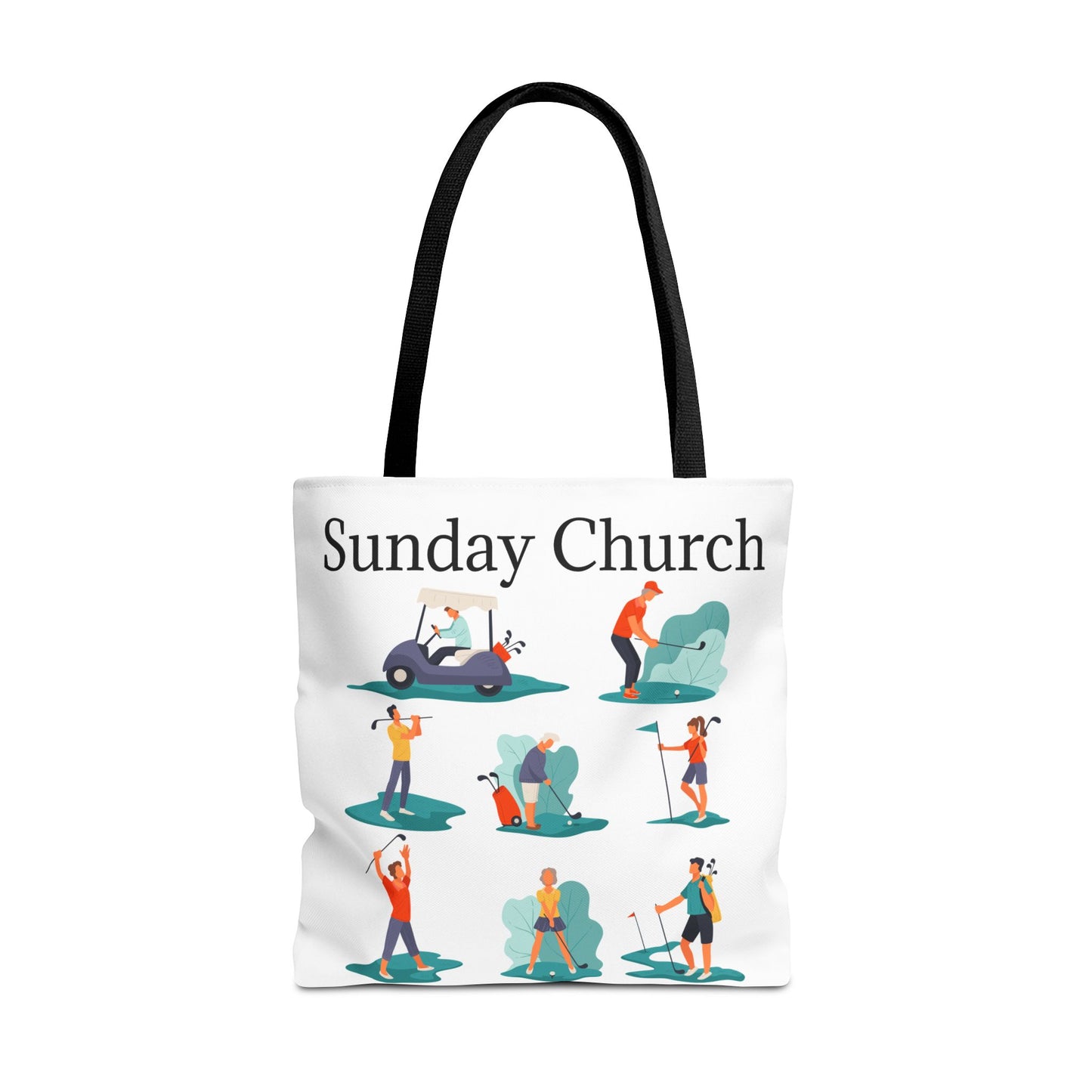 Sunday Church Golf Tote Bag