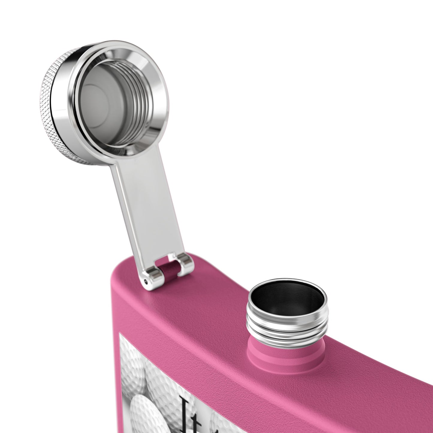 A Lot of Balls Sleek Stainless Steel Flask