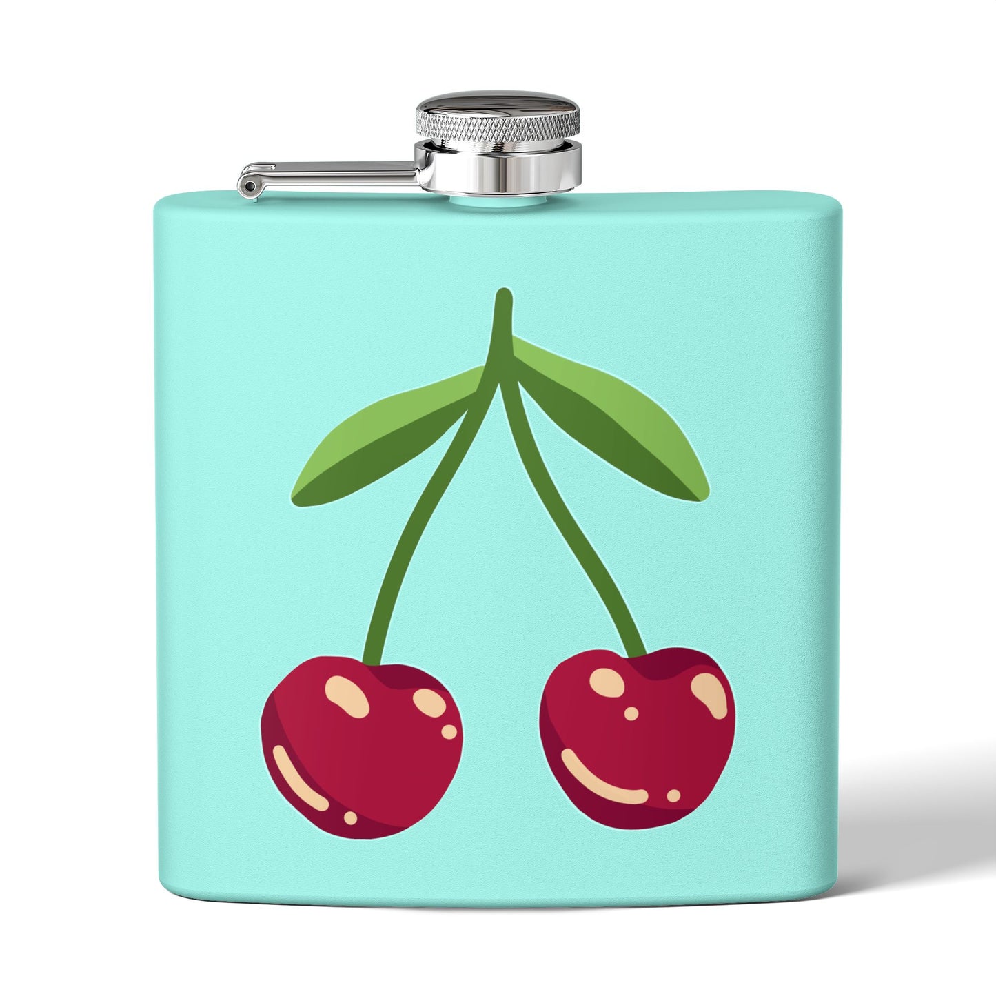 Cherries Sleek Stainless Steel Flask