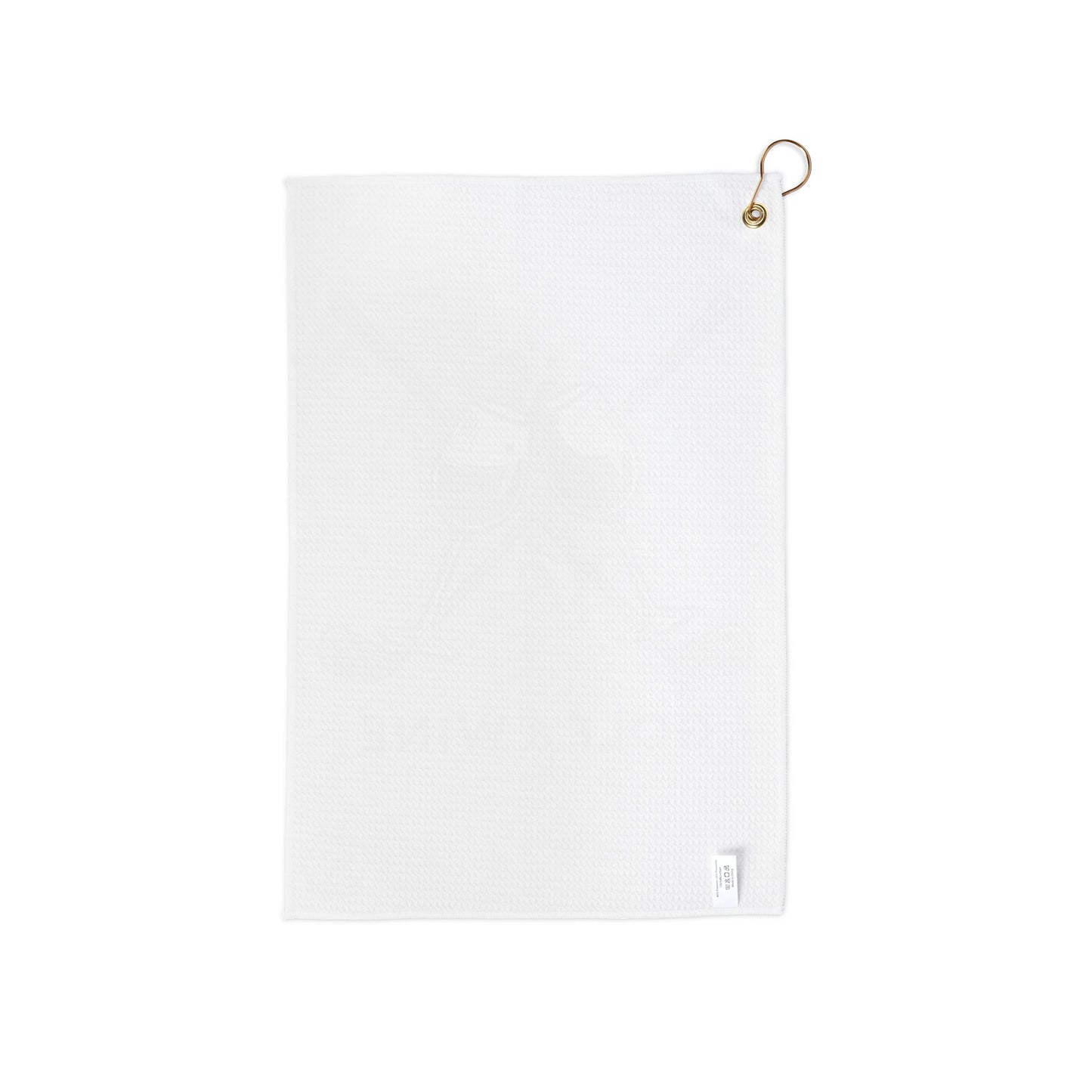Gray Golf and Wine Golf Cart Golf Towel