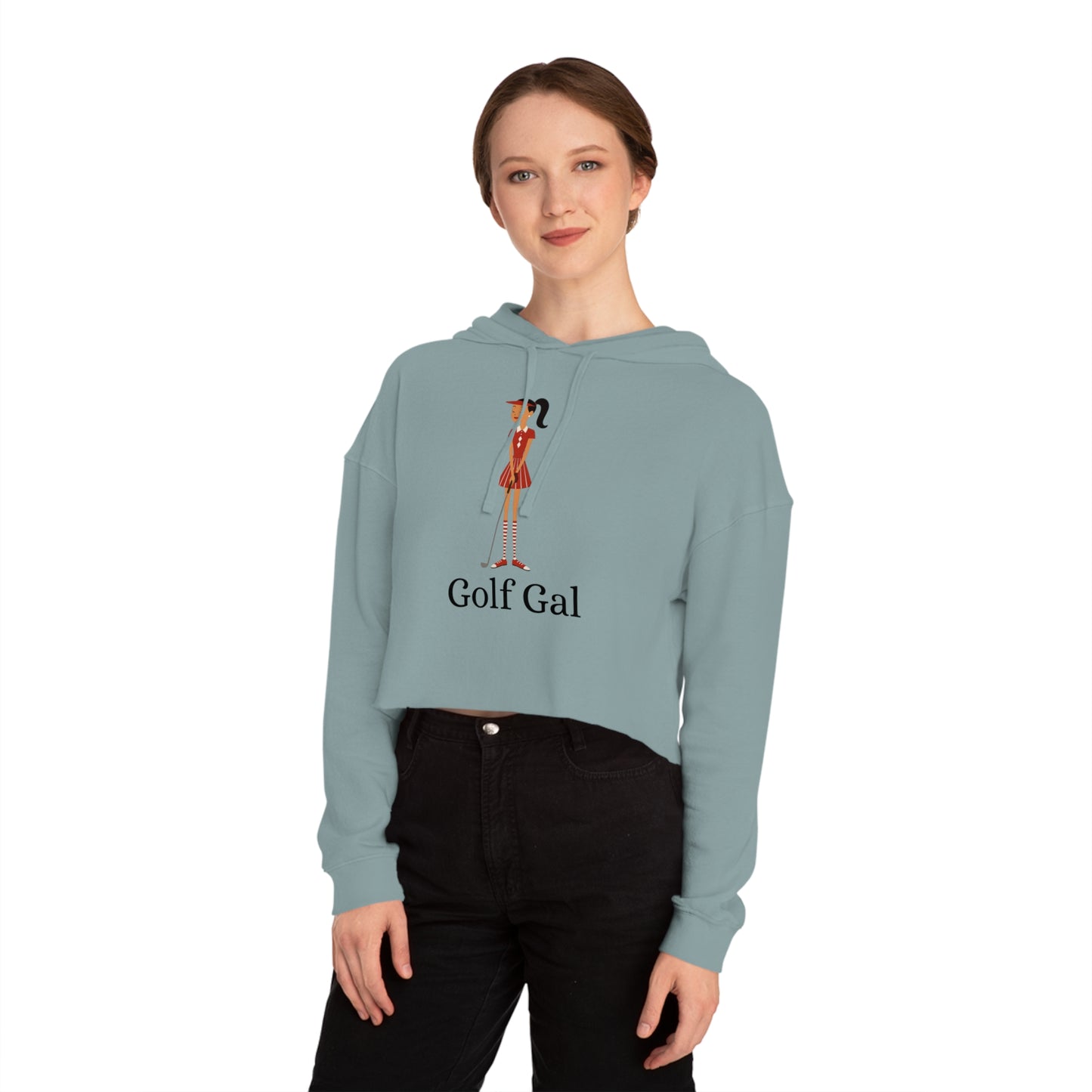 Golf Gal Women's Cropped Sweatshirt Ruby