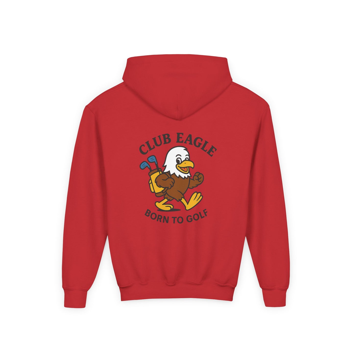 Club Eagle Born To Golf Youth Hoodie