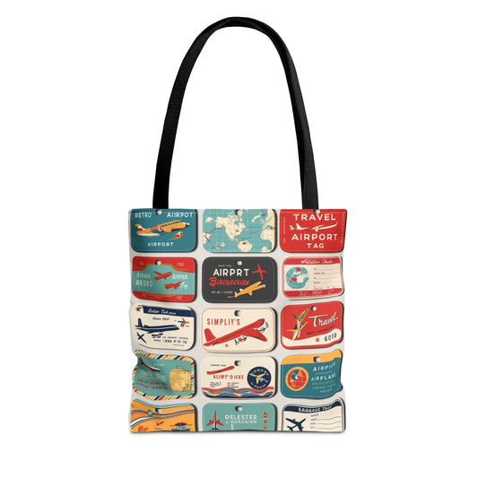 retro luggage tags Tote Bag