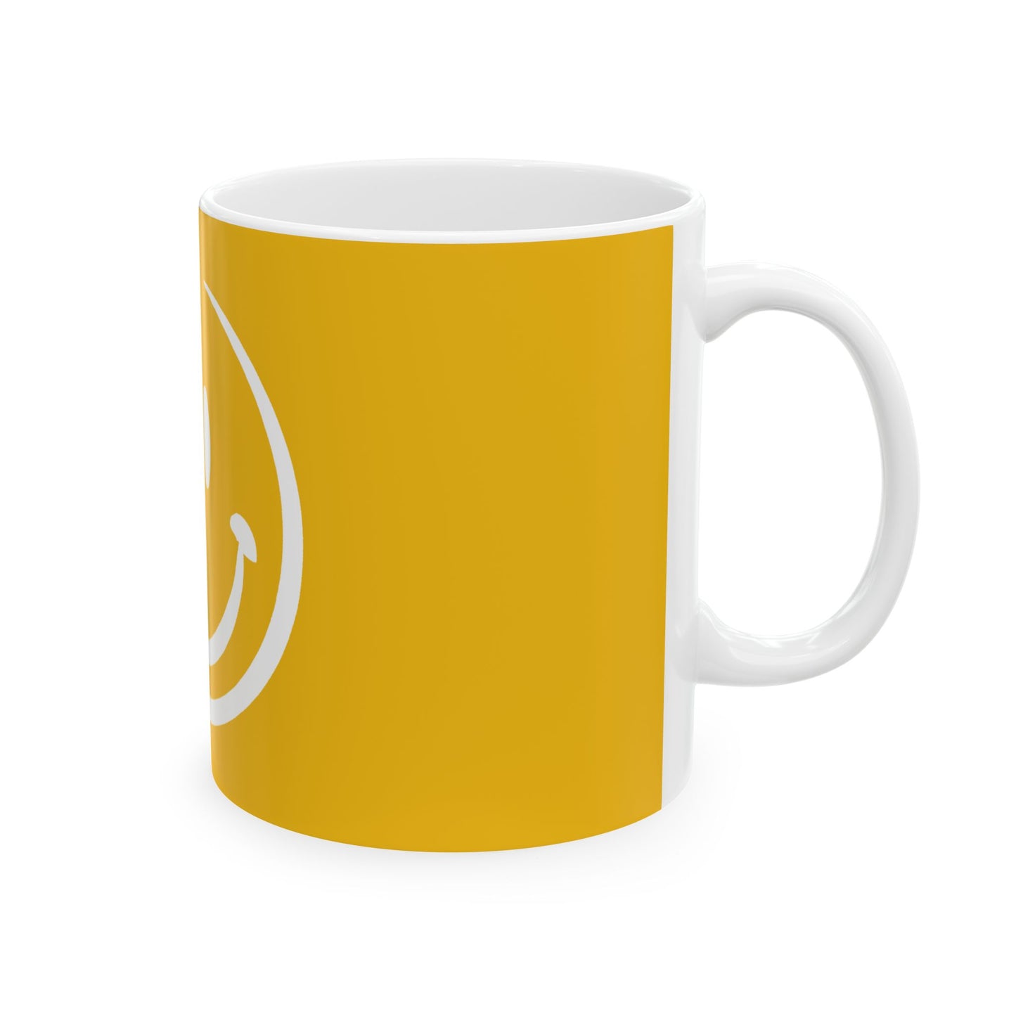 yellow smiley face Ceramic Coffee Mug
