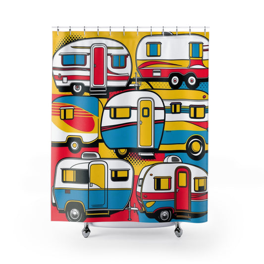 retro campers Shower Curtains