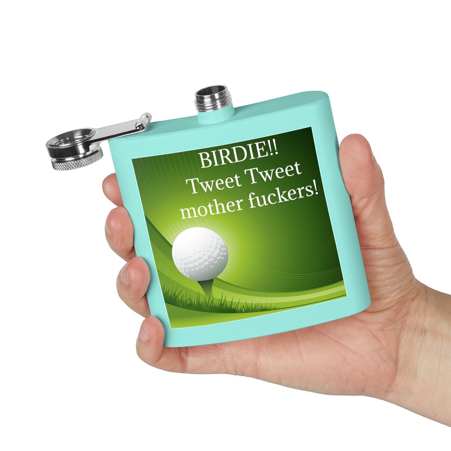 Birdie Tweet Tweet Sleek Stainless Steel Flask