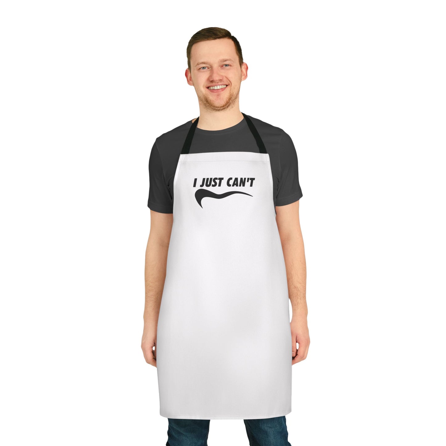 White I just Can't  Apron